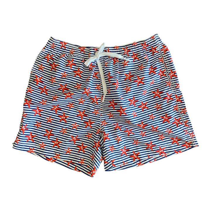 COSTUME RIGATO STELLE MARINE WHITE/BLU