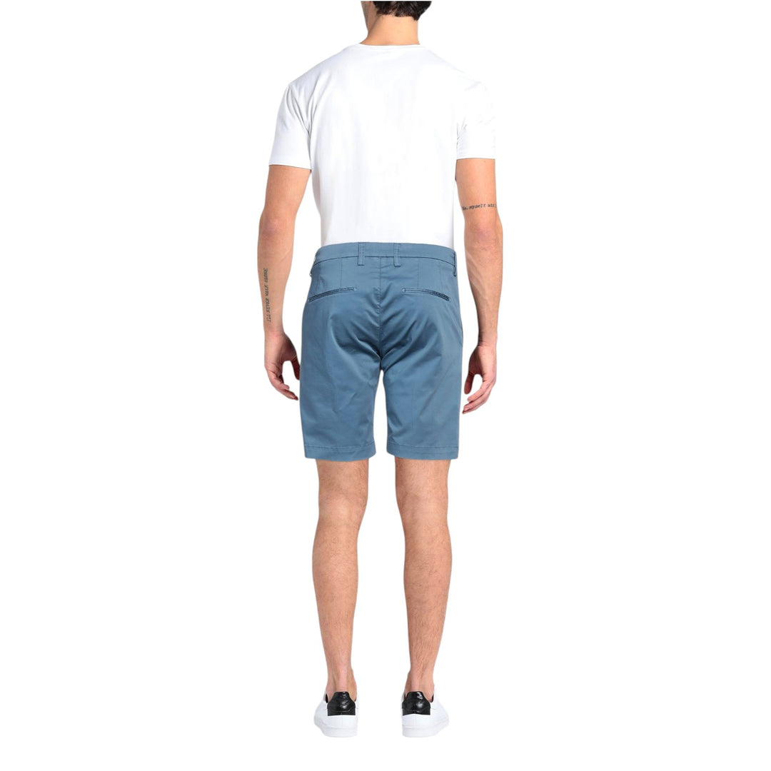 BERMUDA TASCHE AMERICA CON CINTURINO BLU JEANS