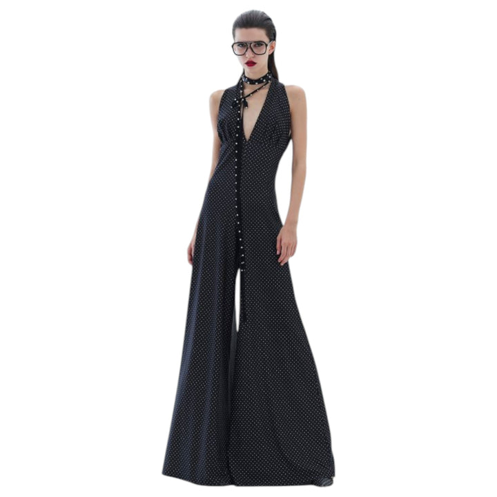 JUMPSUIT LEILA WHITE POIS