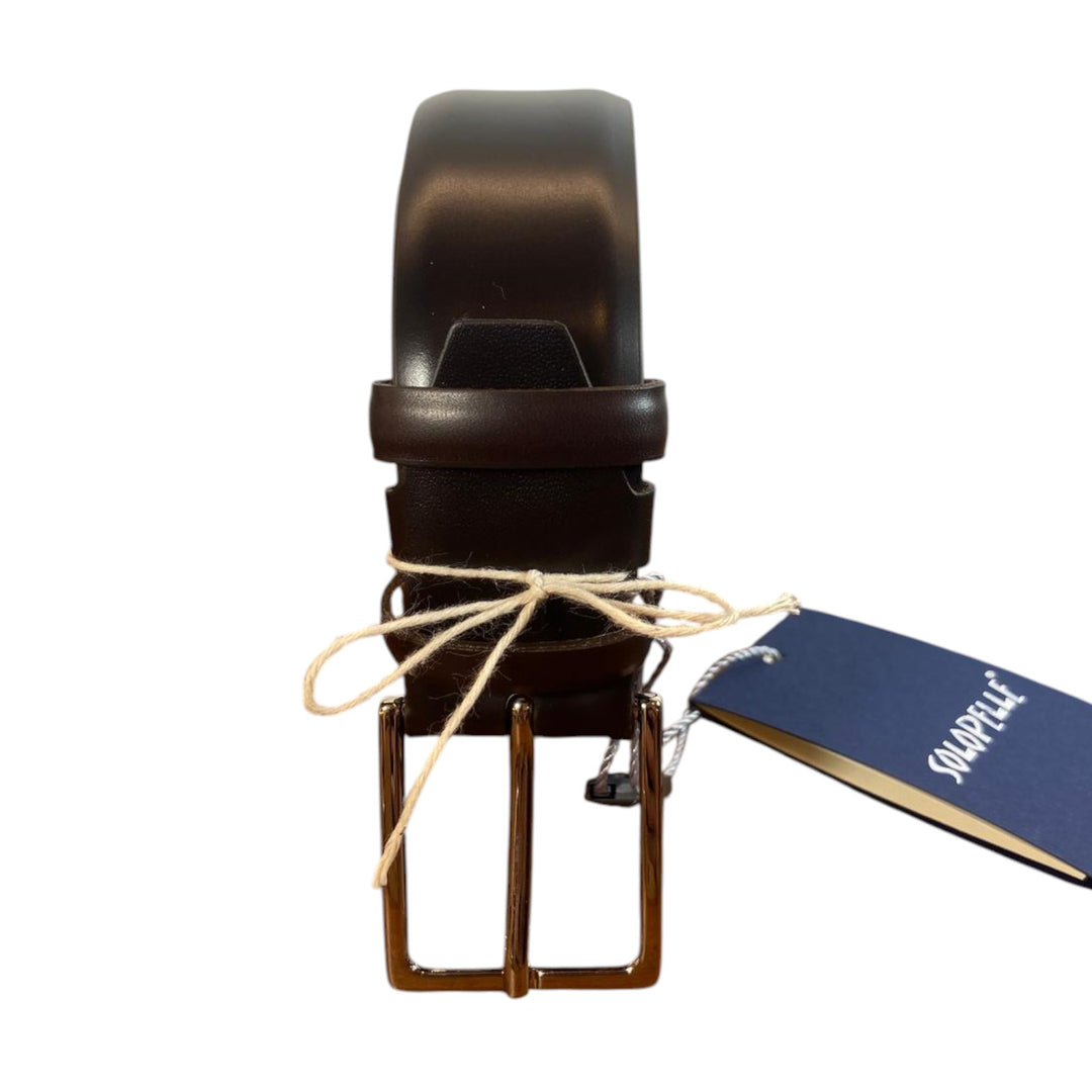 CINTURA VERA PELLE LASER TESTA MORO