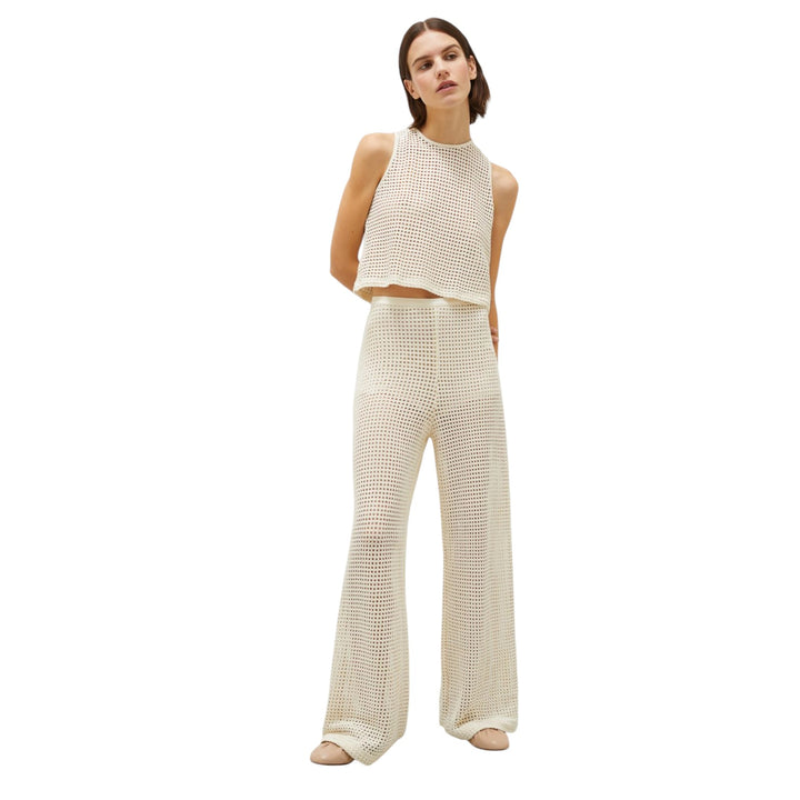 Pantalone in Jersey ETRA2 PANNA