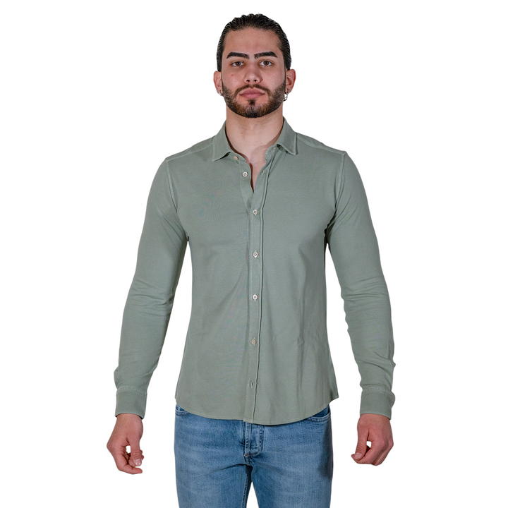 CAMICIA PIQUET Verde