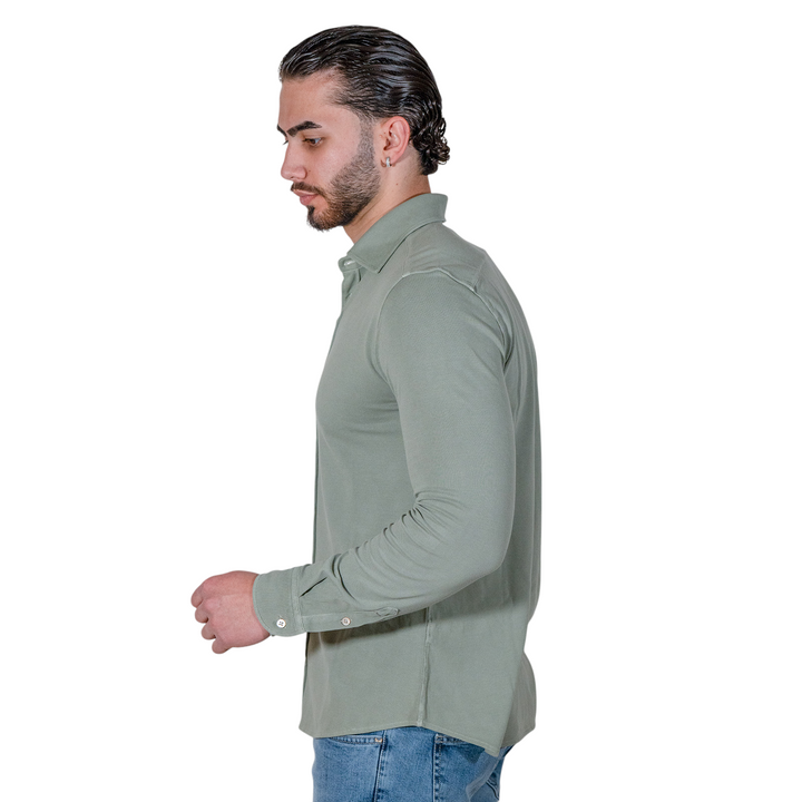 CAMICIA PIQUET Verde