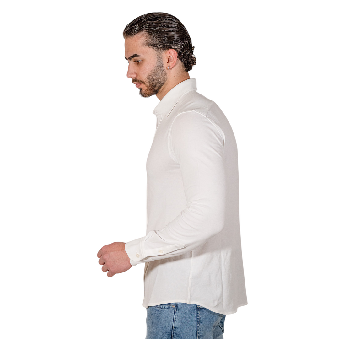 CAMICIA PIQUET Bianco