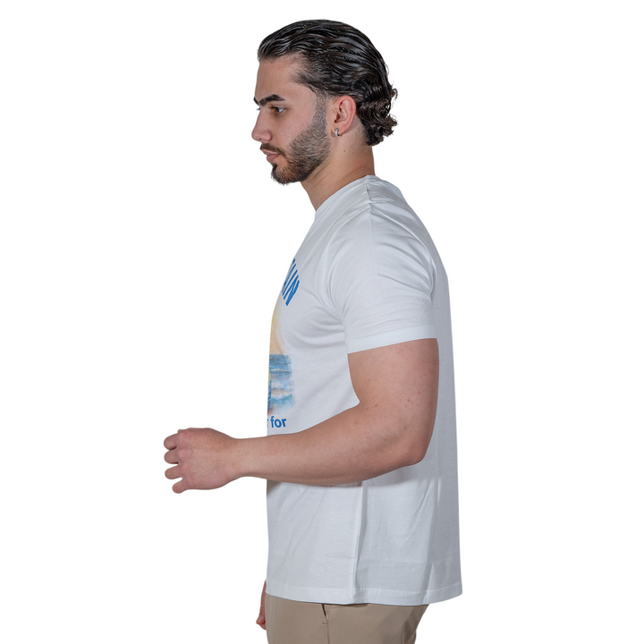 T-SHIRT STAMPA VODKA WHITE