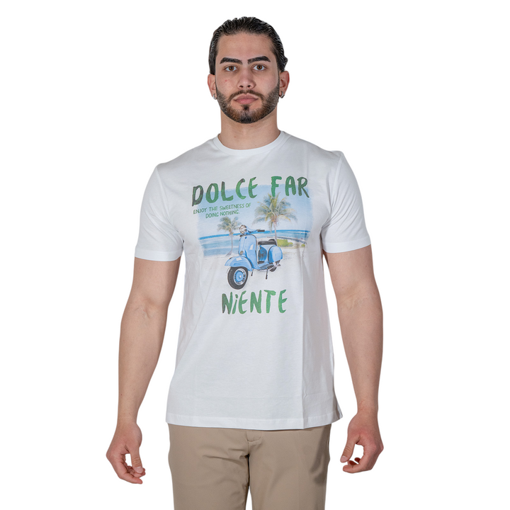 T-SHIRT STAMPA DOLCE FAR NIENTE WHITE