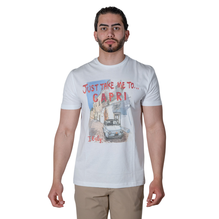 T-SHIRT STAMPA CAPRI WHITE