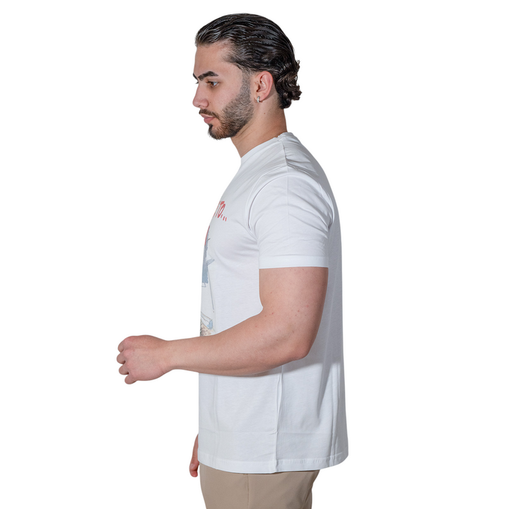 T-SHIRT STAMPA CAPRI WHITE