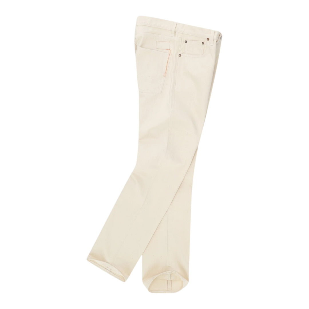 965 John Japan Denim Cimosato 5 Tasche Regular Fit Ecrù - L33''