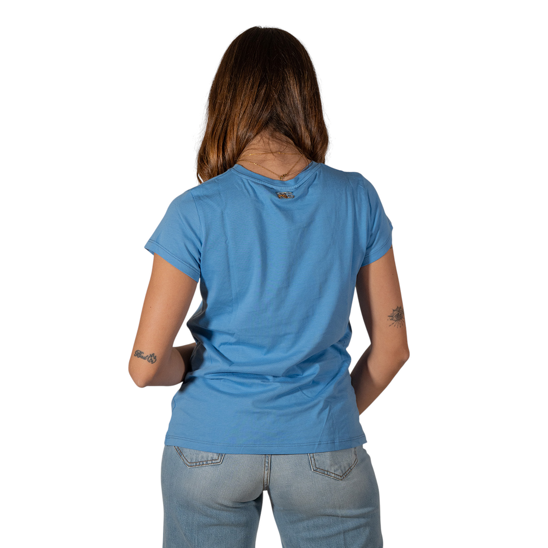 T-SHIRT AVEC BOUCHES BLUE SKY