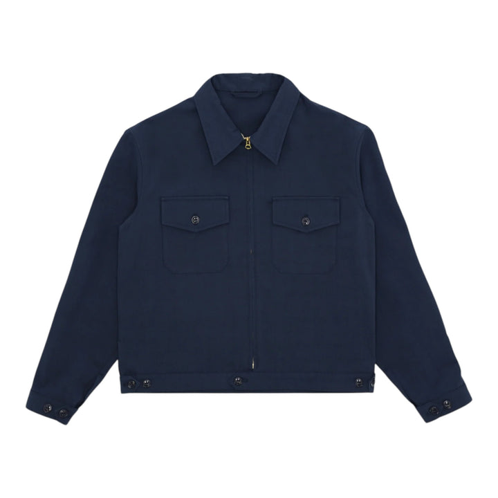 Albert Veste en coton bleu