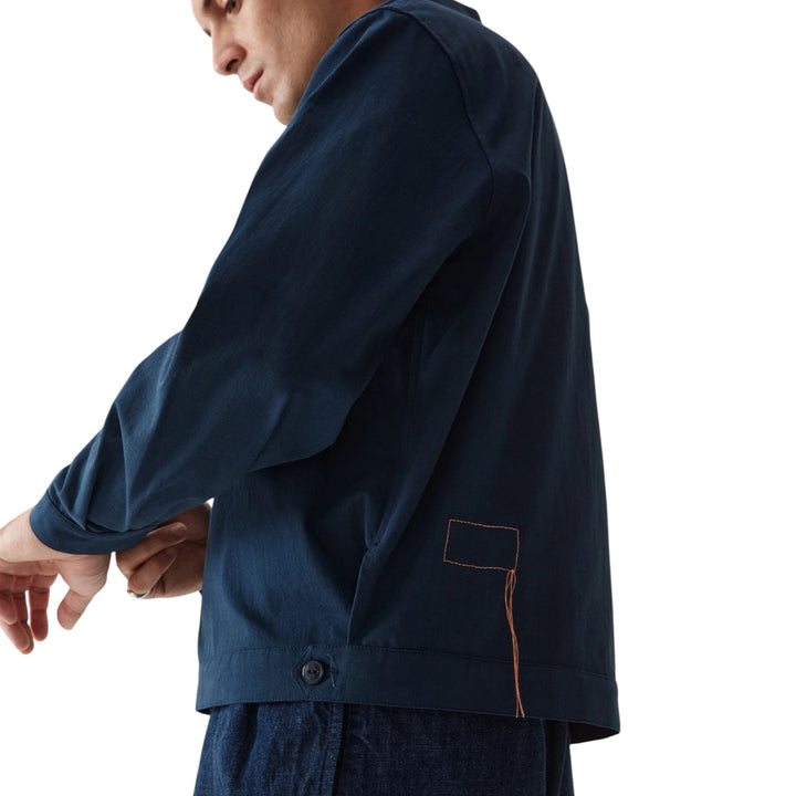 Albert Veste en coton bleu