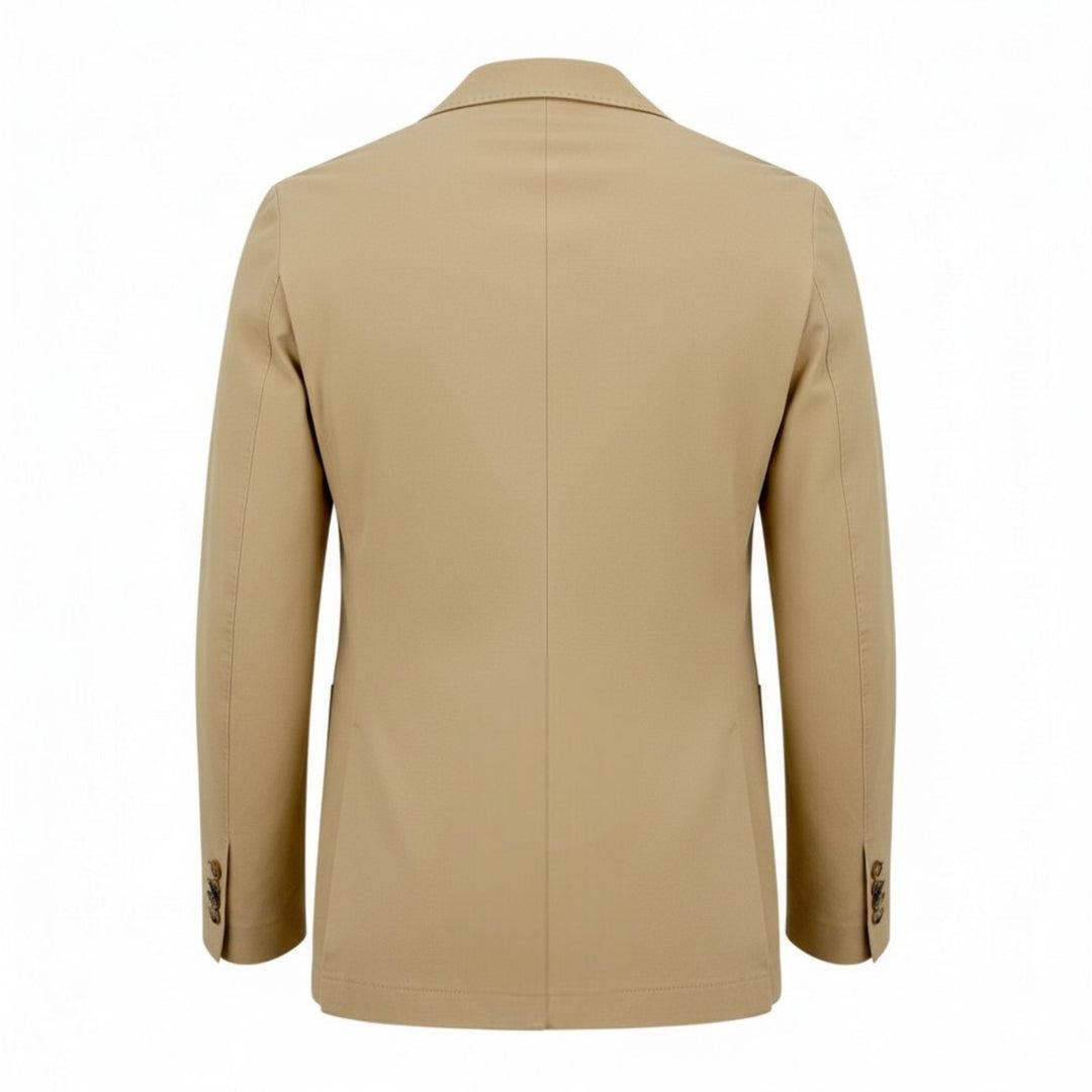 Blazer Premium Piqué de Algodón Beige