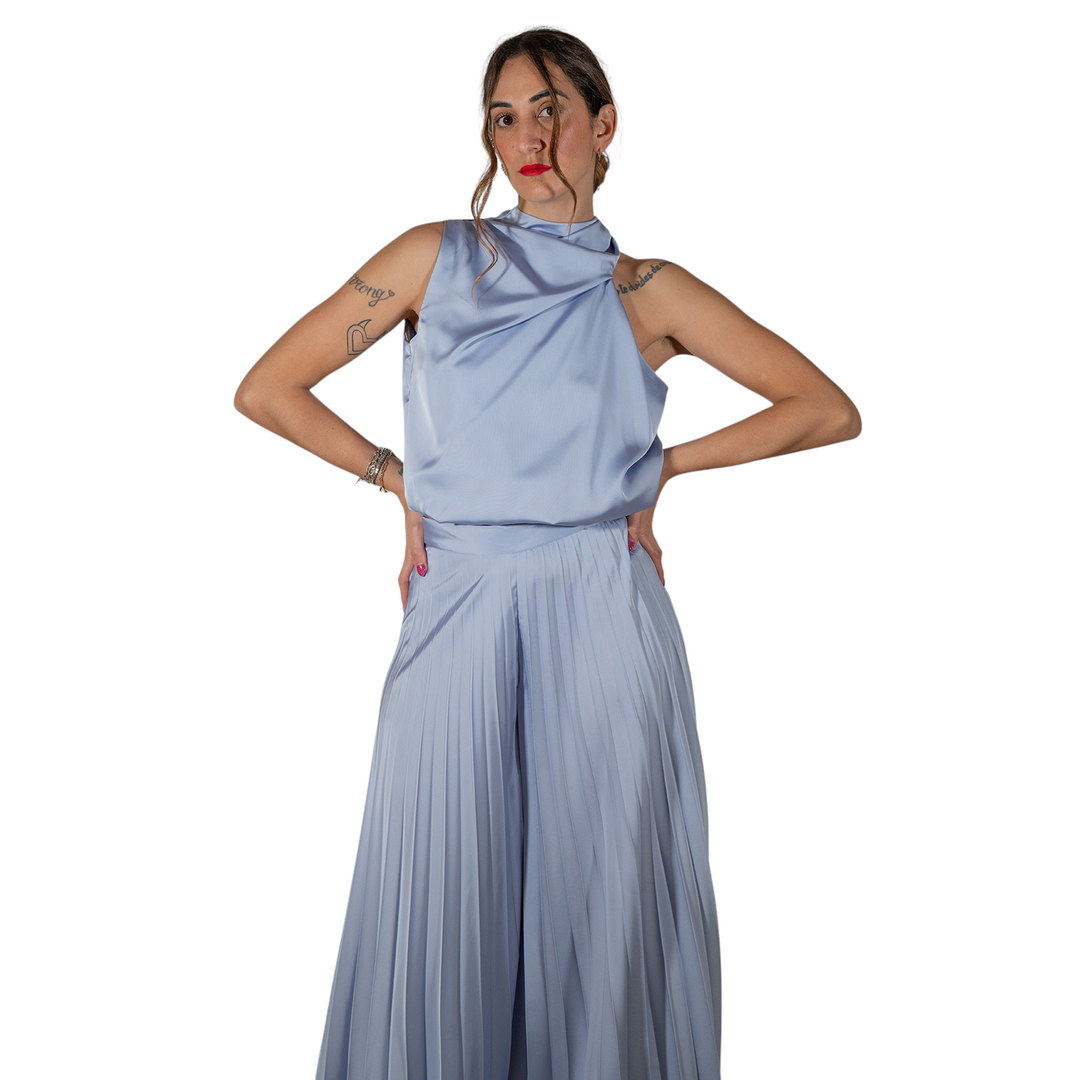 TOP ASIMMETRICO AVIATION BLUE