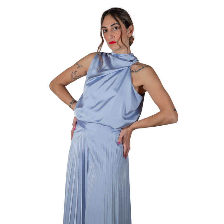 TOP ASIMMETRICO AVIATION BLUE