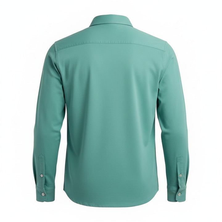 Camicia Manica Lunga Hartford Jersey Turquoise
