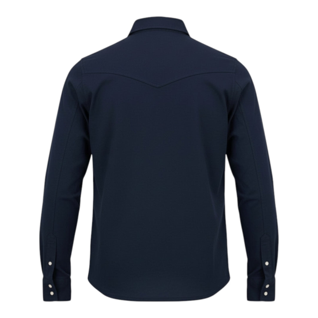 Chemise western à manches longues El Paso Fiammato 180 g bleu marine