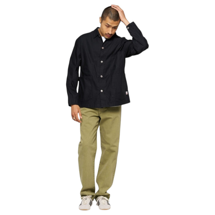 Combinaison militaire japonaise en coton satiné noir