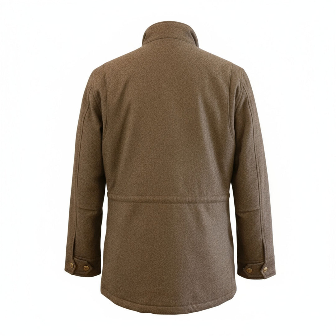 VESTE DE TERRAIN EN LAINE MARRON