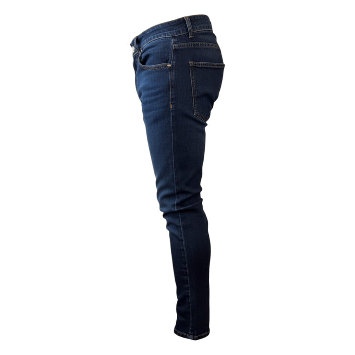 Vaqueros James 5 bolsillos cortos azul denim