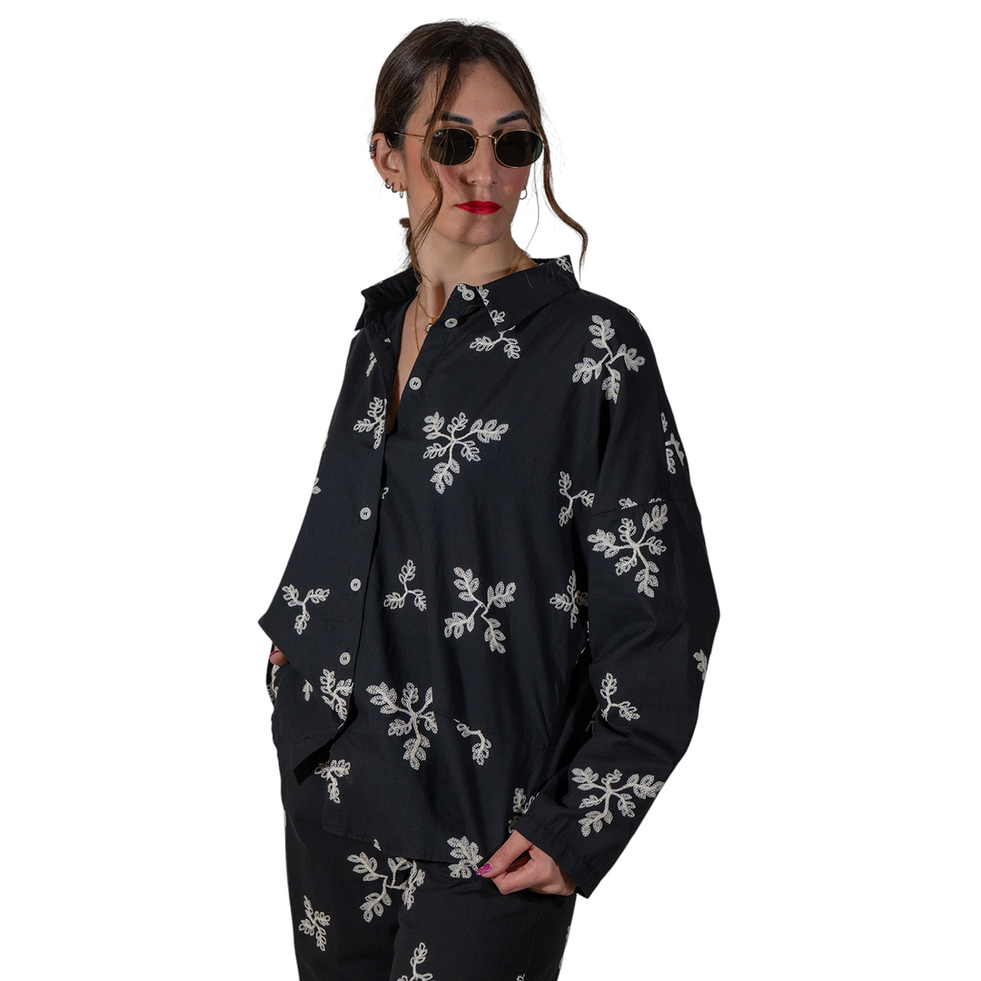 CAMICIA HAJAR FANT. NERO