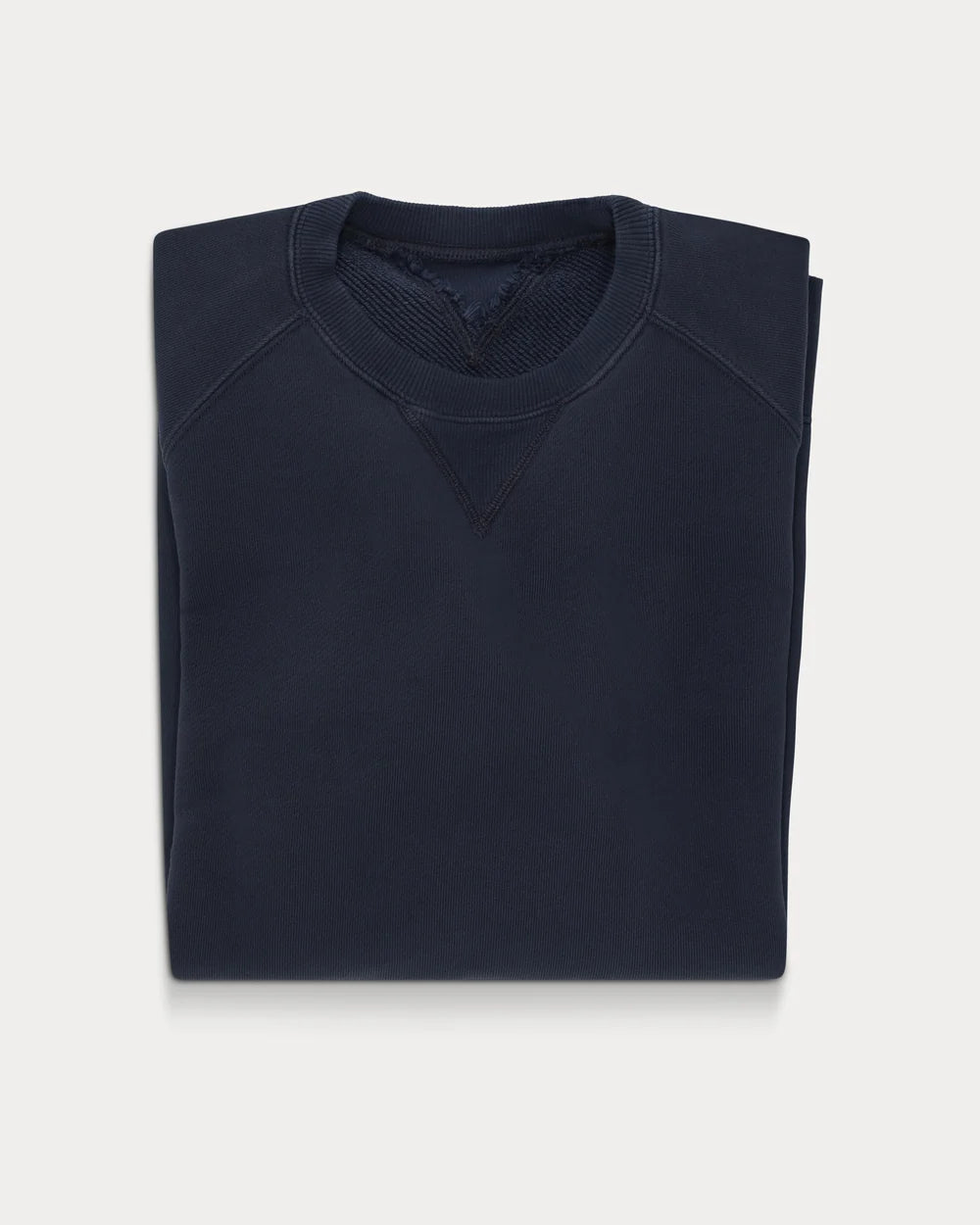 HARVARD FELPA GIROCOLLOIN JERSEY FELPATO TAGLIO REGLAN BLUE