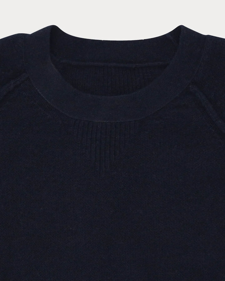 HARVARD MAGLIONE GIROCOLLO LANA MANICHE REGLAN NAVY