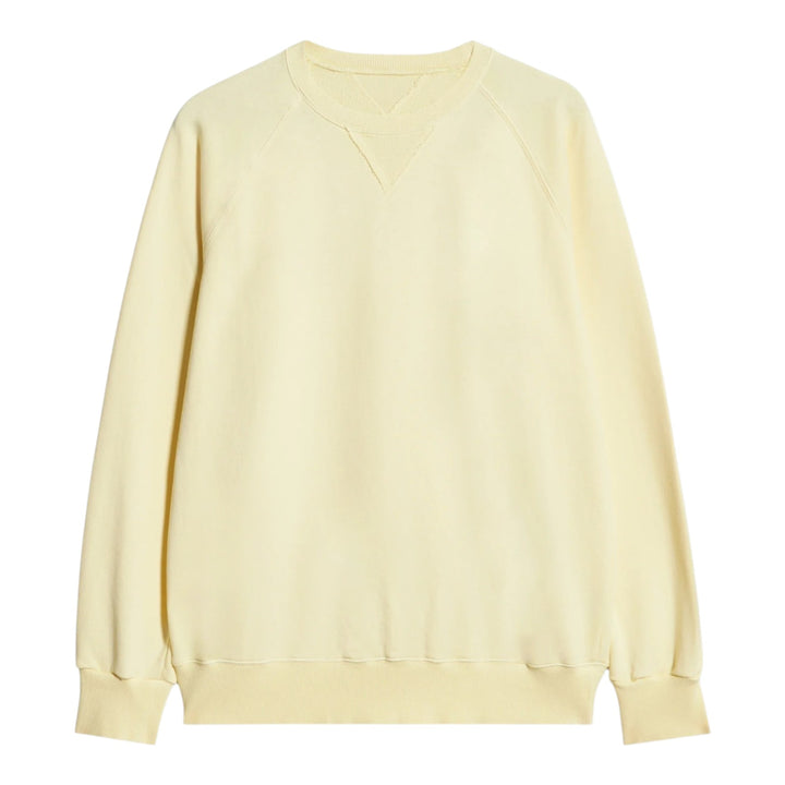 Harvard Felpa Girocollo in Jersey Garzato con Taglio Reglan Canary