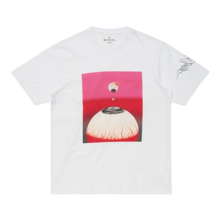 T-shirt « Hold My Gaze » blanc