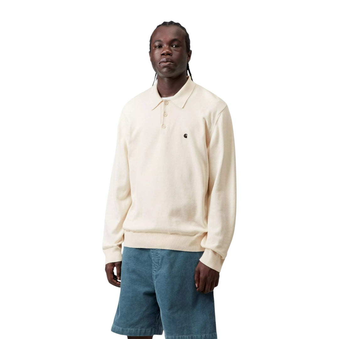 Polo Madison de manga larga, Cinnerus White