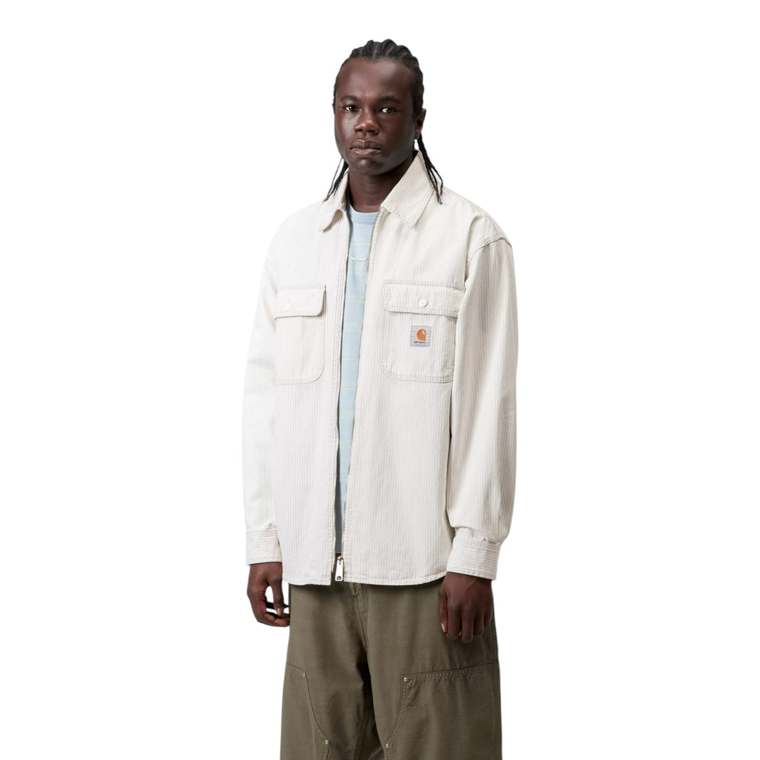 Camisa Mercer Jac Mercer Stripe, grafito / cera