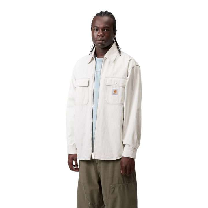 Camisa Mercer Jac Mercer Stripe, grafito / cera