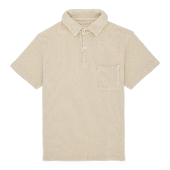 Missourim Polo in Jersey Waffle Manica Corta Beige