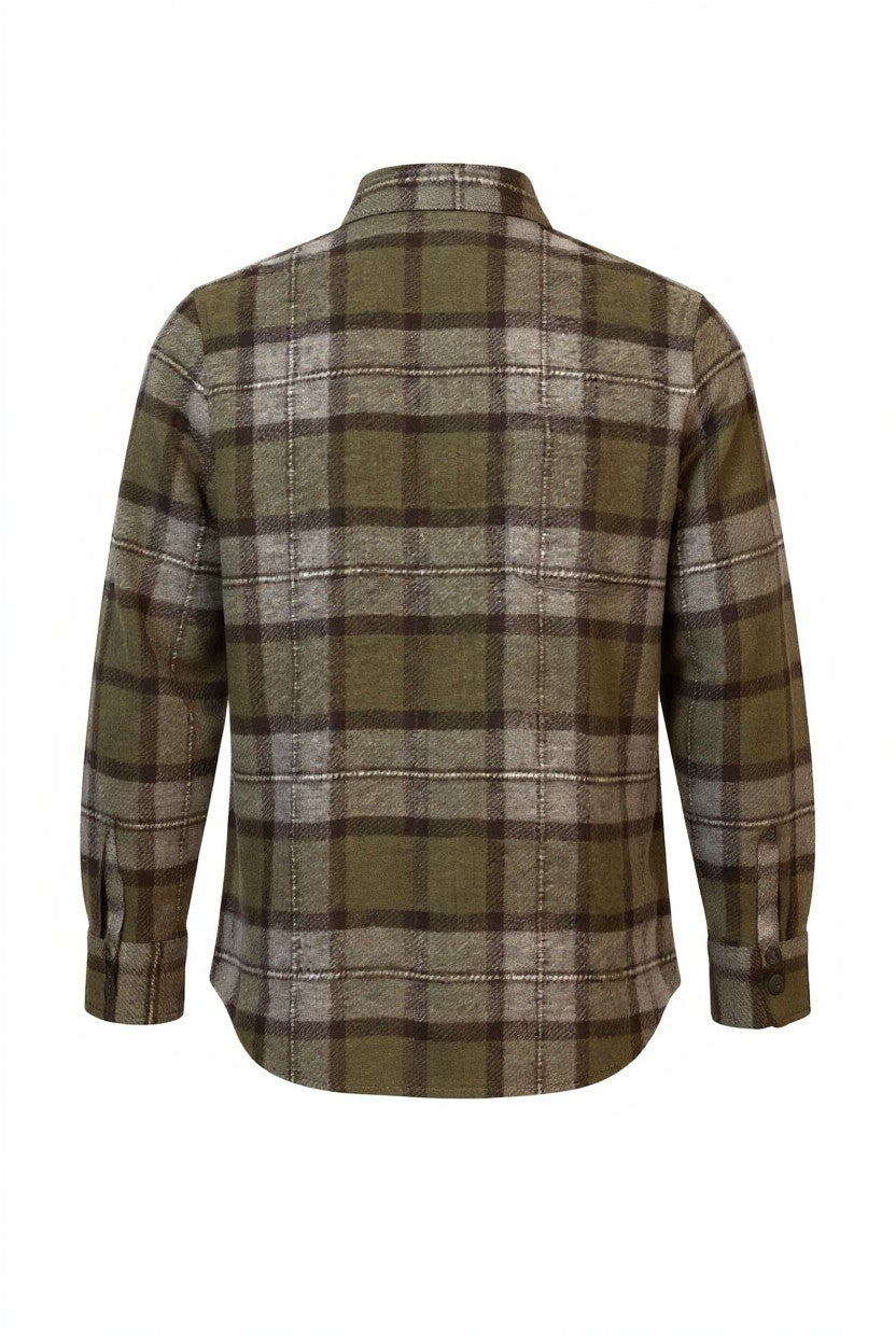 CAMICIA UOMO IMBOTTITA VERDE