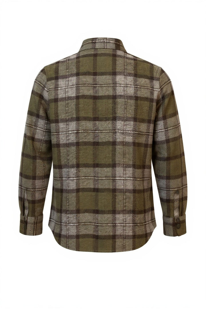 CAMICIA UOMO IMBOTTITA VERDE