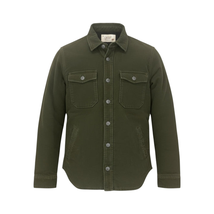 CAMICIA MOLESKINE TRAPUNTATA VERDE