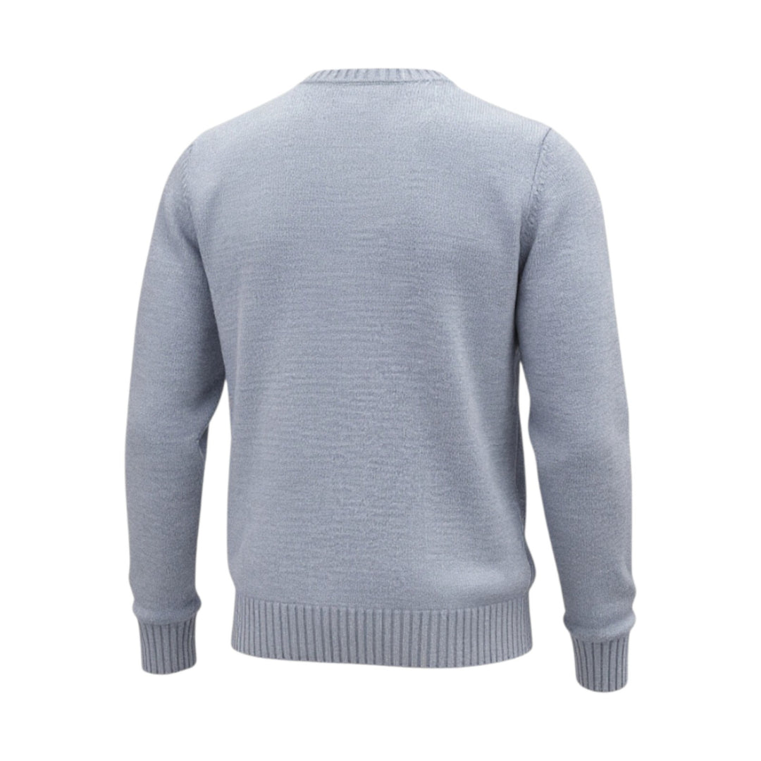 GIROCOLLO IN LANA CELESTE