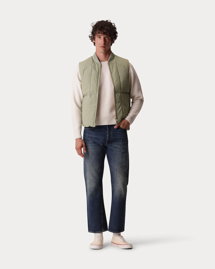 ROCKET GILET SMANICATO IN NYLON LIGHT GREEN