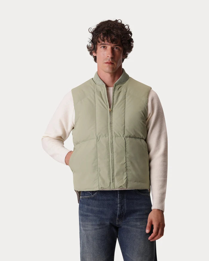 ROCKET GILET SMANICATO IN NYLON LIGHT GREEN