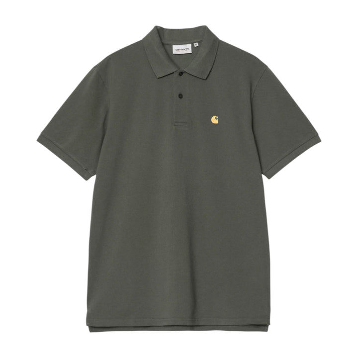 Polo S/S Chase Piqué Leaf / Gold