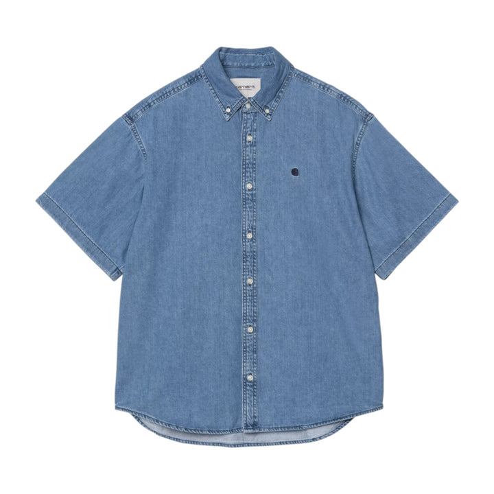 Chemise Lucas bleue S/S