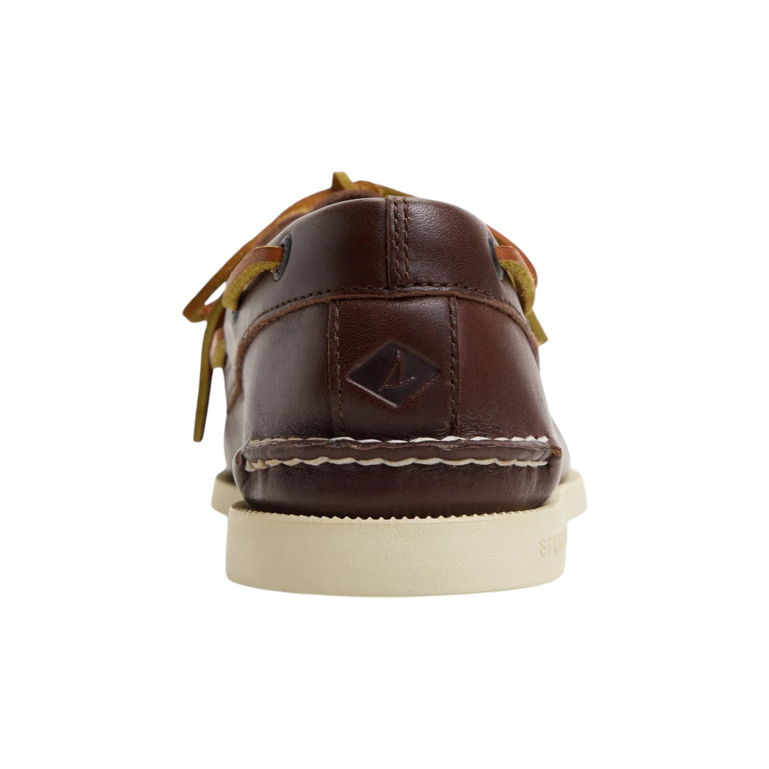 Chaussures bateau Authentic Original 2 œillets en cuir véritable marron