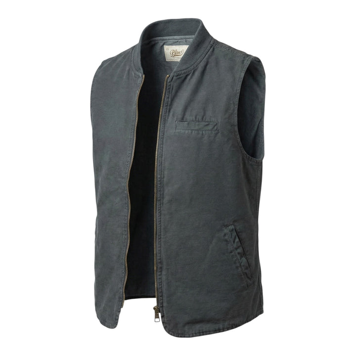 Haut sans manches Bear en lin mélangé bleu marine