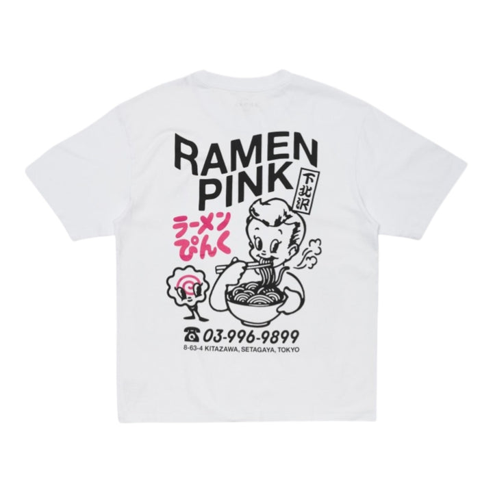 Camiseta Ramen Rosa Ts Blanca