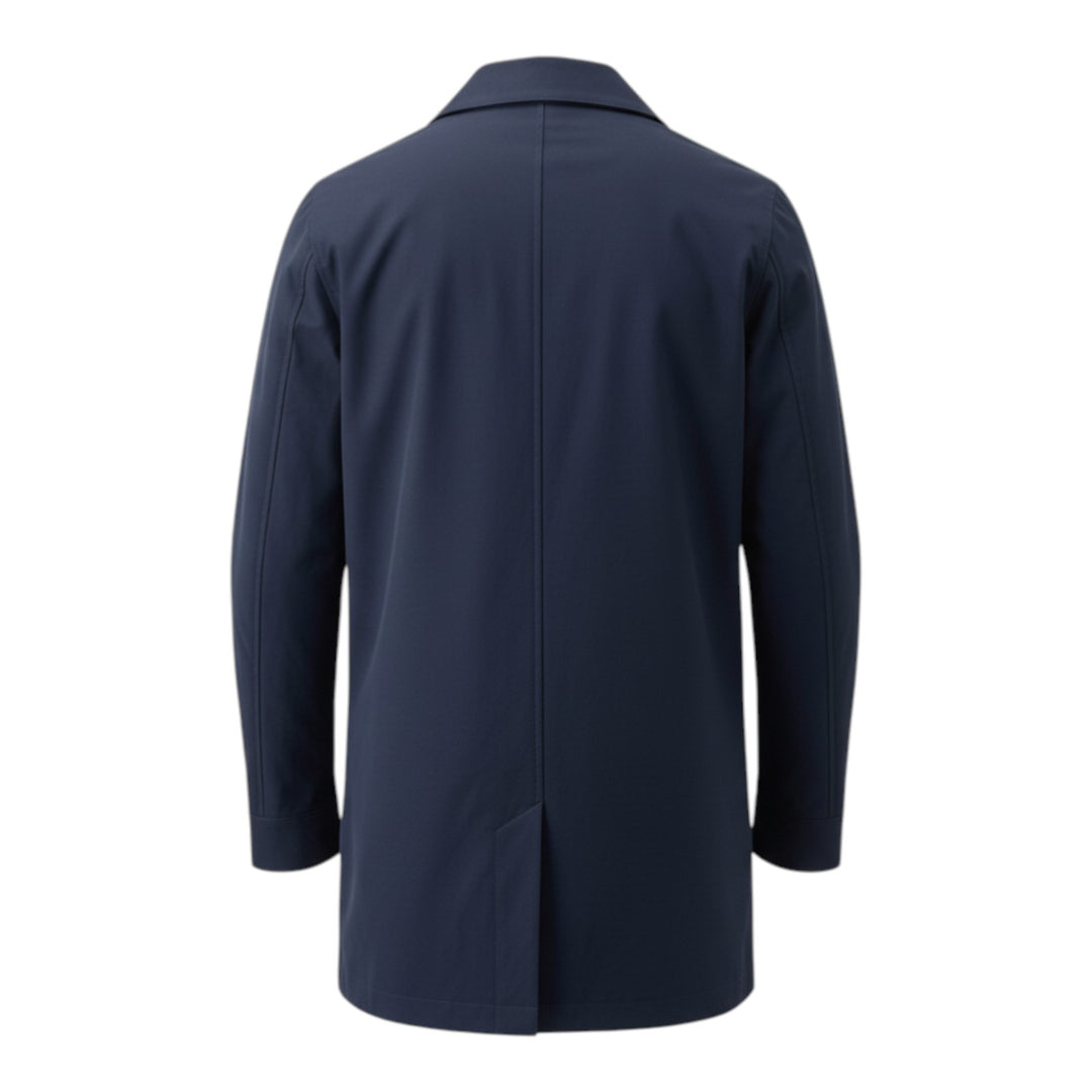 Trench de algodón azul