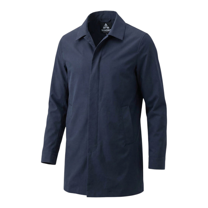 Trench de algodón azul