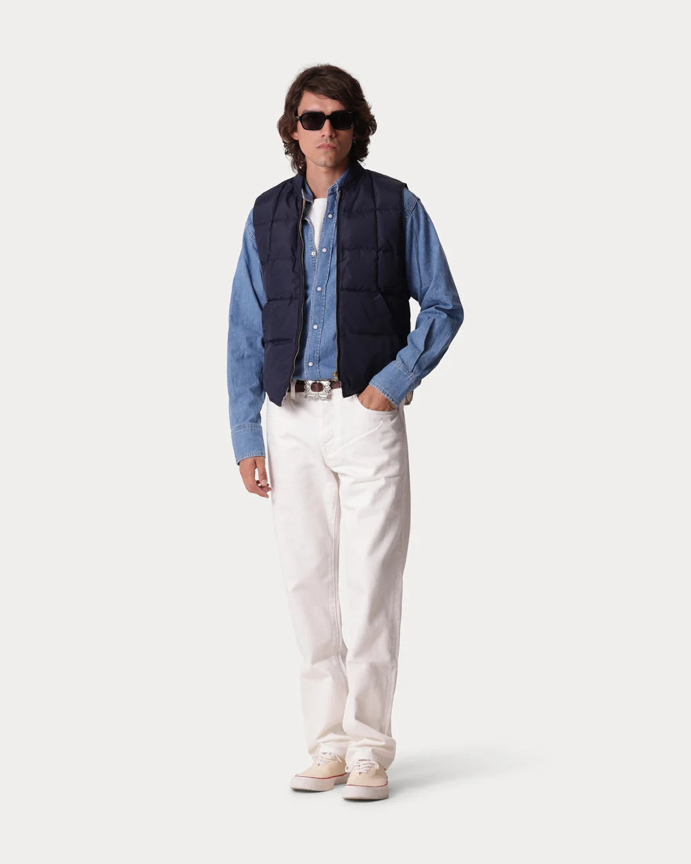 VEST1 GILET SMANICATOIN NYLON BLUE