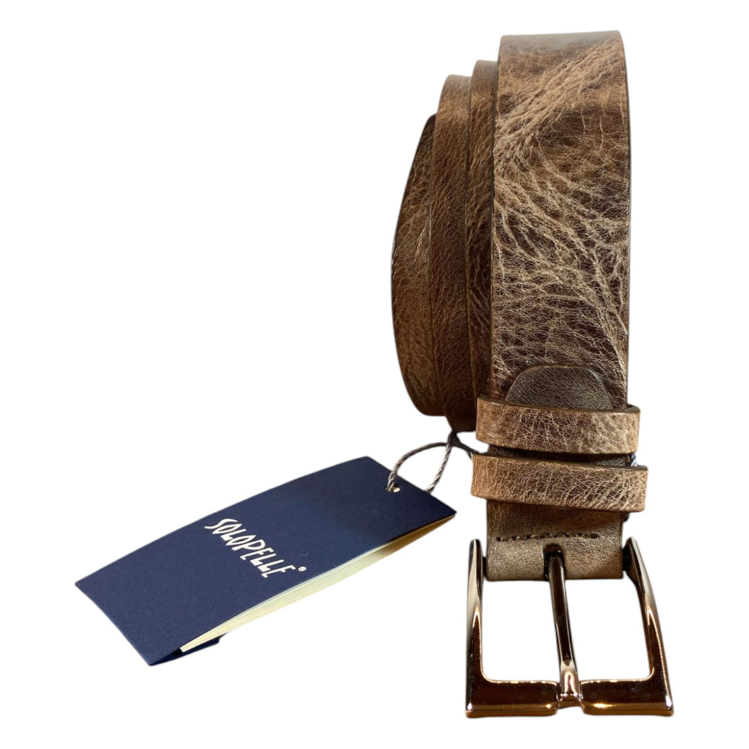 CINTURA CUOIO MARRONE VINTAGE