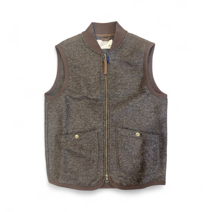 GILET EN LAINE VEST WOLF MARRON