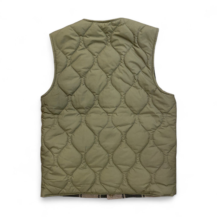 GILET TRAPUNTATO REVERSIBILE VERDE